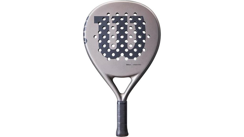 padel racket with carbon