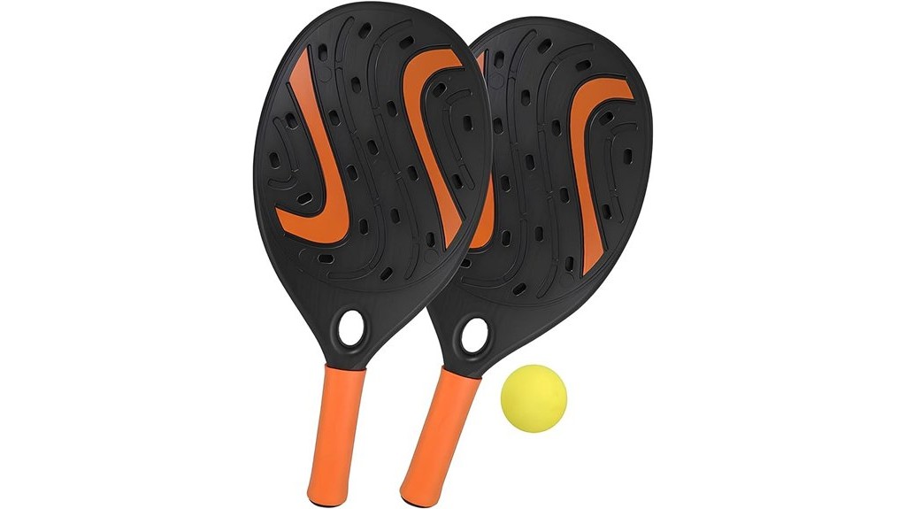plastic padel rackets set