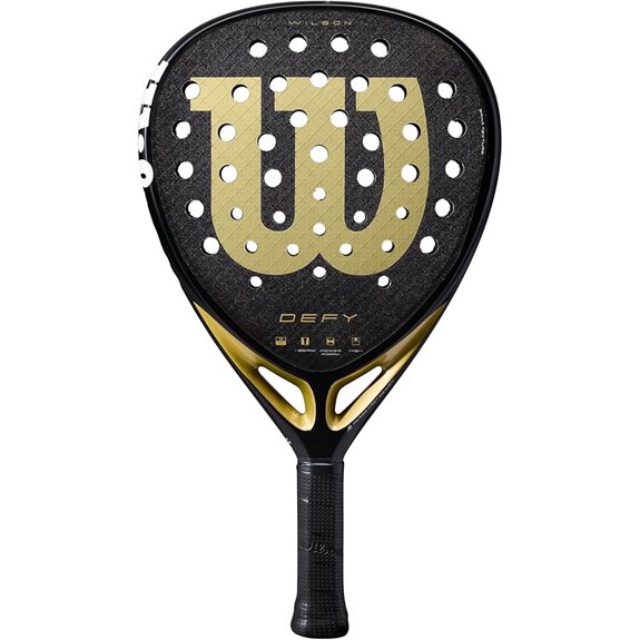 Wilson Defy V1 Padel Racket Black/Gold