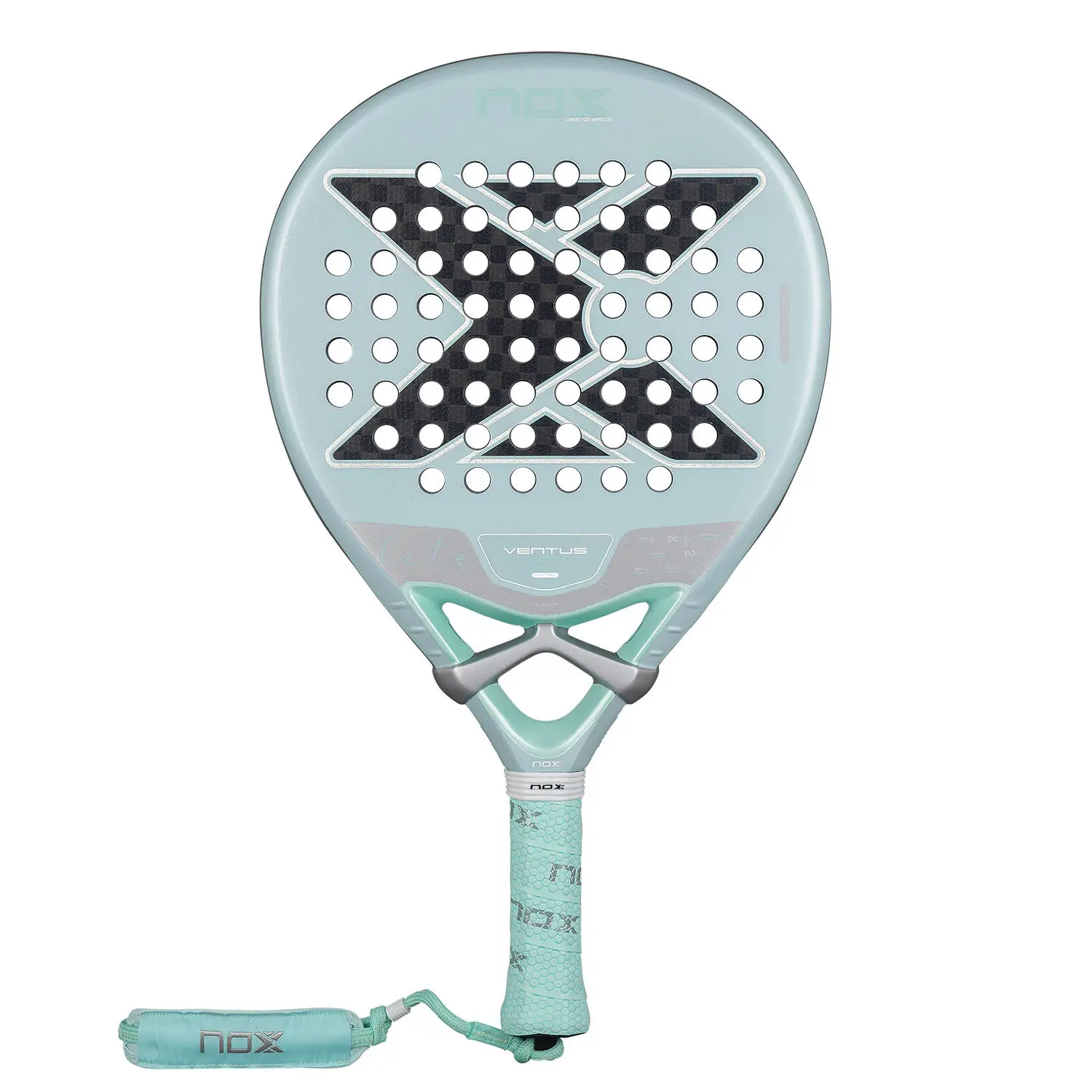 NOX Ventus Hybrid 12K Lite 2026 Padel Racket Review: The Agile All-Rounder 1 NOX Ventus Hybrid 12K Lite 2026 padel racket design